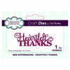 Dies by Sue Wilson Mini Expressions Collection Heartfelt Thanks