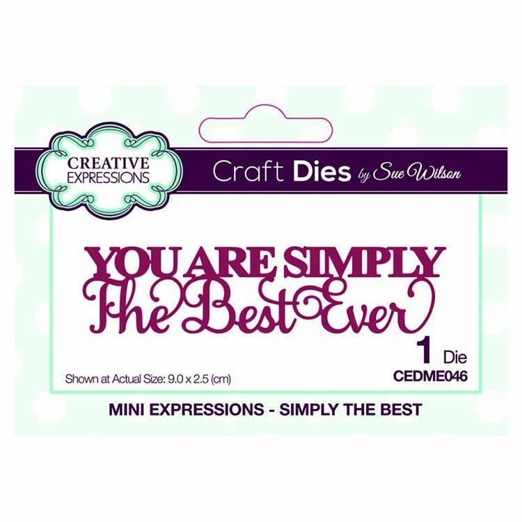 Dies by Sue Wilson Mini Expressions Collection Simply The Best