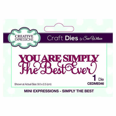 Dies by Sue Wilson Mini Expressions Collection Simply The Best