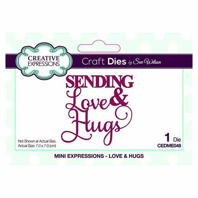 Dies by Sue Wilson Mini Expressions Collection Love & Hugs