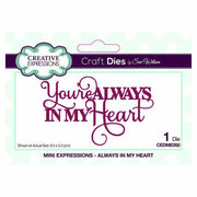 Dies by Sue Wilson Mini Expressions Collection Always in My Heart