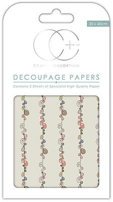 Creative Expressions - Grey Pebbles Decoupage Papers