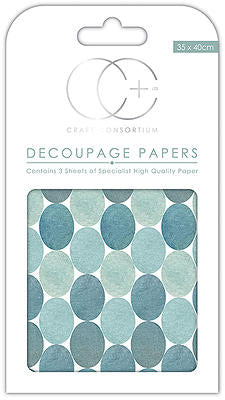 Creative Expressions - Blue Dots Decoupage Papers
