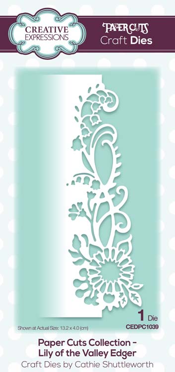 Creative Expressions - Paper Cuts Collection - Lily of the Valley Edger Craft Die