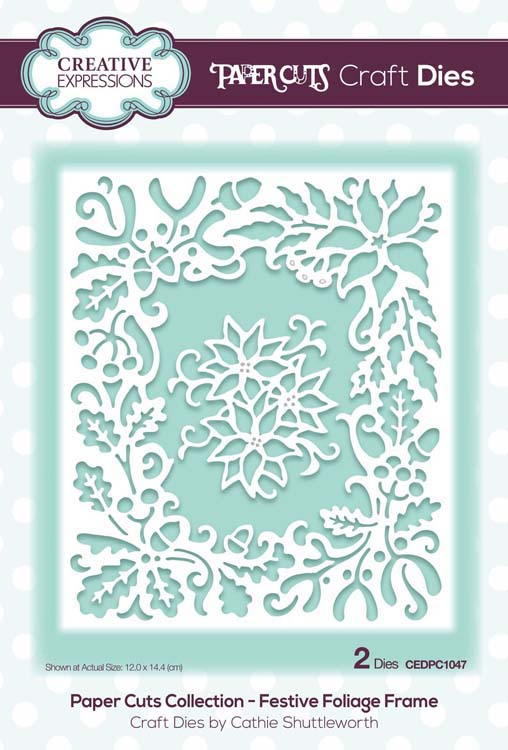 Creative Expressions - Paper Cuts Collection - Festive Foliage Frame Craft Die