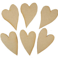 Creative Expressions MDF Mixed Heart Pack of 6