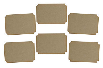 Creative Expressions MDF Tickets Pack of 6