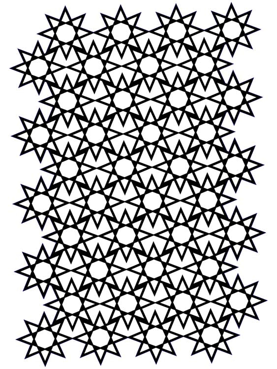 Creative Expressions Geometric Star A5 Stencil