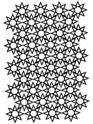 Creative Expressions Geometric Star A5 Stencil
