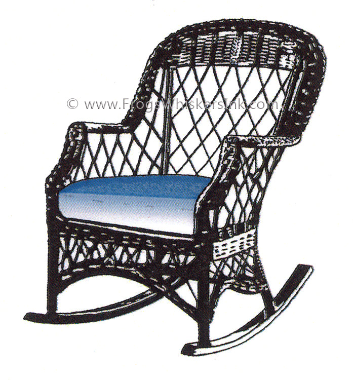 Frog's Whiskers Stamps - Wicker Chair