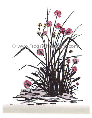 Frog's Whiskers Stamps - Rocks & Flowers