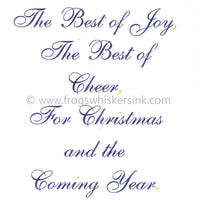 Frog's Whiskers Stamps - The Best of Joy