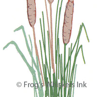 Frog's Whiskers Stamps - Bull Rushes