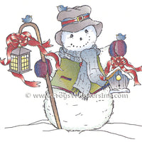 Frog's Whiskers Stamps - Charlie Snowman Med