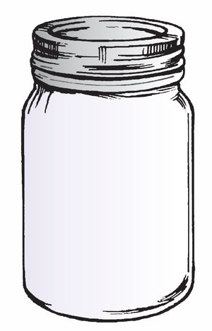 Frog's Whiskers Stamps - Mason Jar Lg.