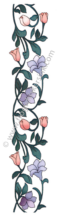 Frog's Whiskers Stamps - Tulip Border Cling Mount Stamp