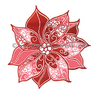 Frog's Whiskers Stamps - Poinsetttia Swirls