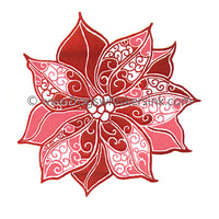 Frog's Whiskers Stamps - Poinsetttia Swirls