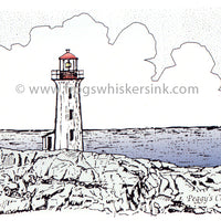 Frog's Whiskers Stamps - Peggy's Cove Cling Mount Stamp