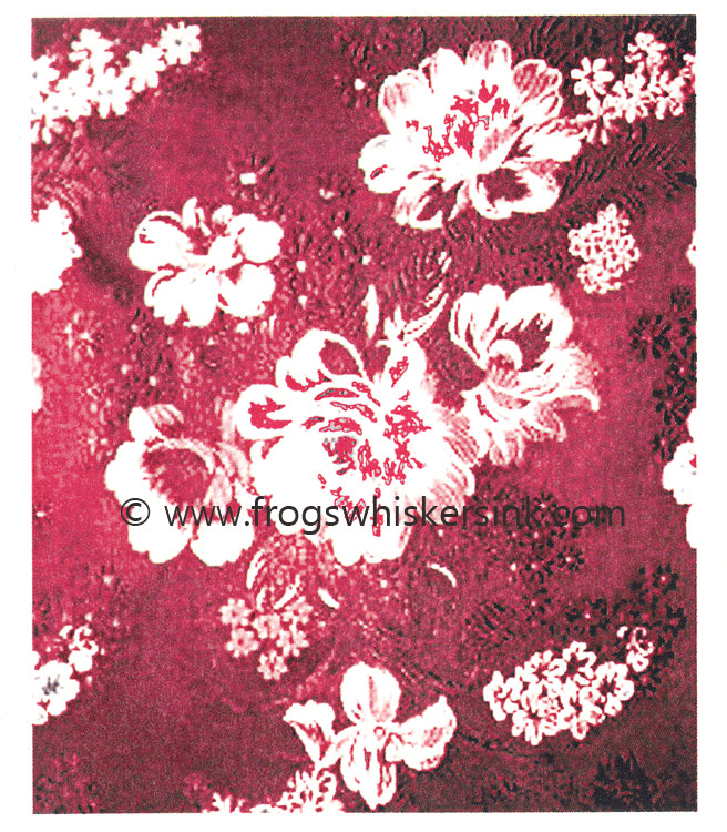 Frog's Whiskers Stamps - Rose Brocade