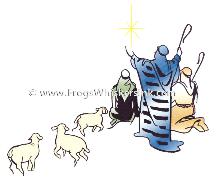 Frog's Whiskers Stamps - Shepherds Watching