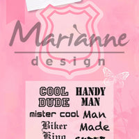 Marianne Design: Collectables Dies & Stamp Set - Shield