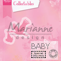 Marianne Design: Collectables Die & Stamp Set - Stork