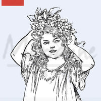 Clear Stamp - Marianne - Vintage - Lady