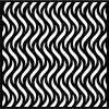 Creative Expressions Mask - Wavy - 6 x 6 Stencil