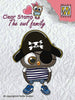 Nellie's Choice Clear Stamp The Owl Family - Family Pirate