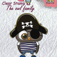 Nellie's Choice Clear Stamp The Owl Family - Family Pirate