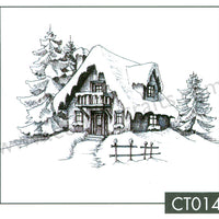 Clear Stamp - Christmas Time - Snowy House