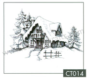 Clear Stamp - Christmas Time - Snowy House