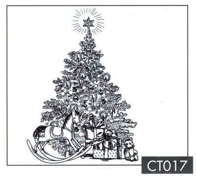 Clear Stamp - Christmas Time - Christmas Tree with gifts