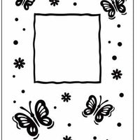Embossing Folder Butterfly Frame