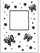 Embossing Folder Butterfly Frame