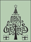 Embossing Folder - Merry Christmas (HSFC001)