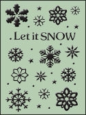 Embossing Folder - Let it Snow (HSFC002)