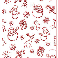 Embossing Folder - Christmas Background