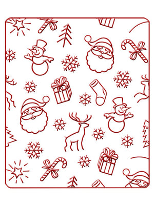 Embossing Folder - Christmas Background