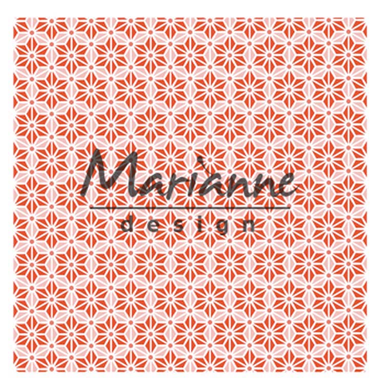 Marianne Design Embossing Folder Japanese Star