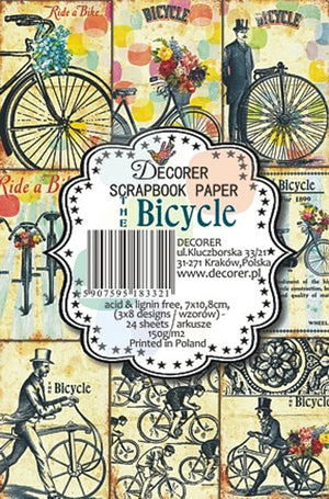 Decorer 2.75" x 4.25" Scrapbook Set Mini - Bicycle