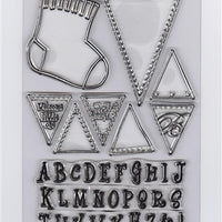 Clear Stamp - Baby sock & alphabet
