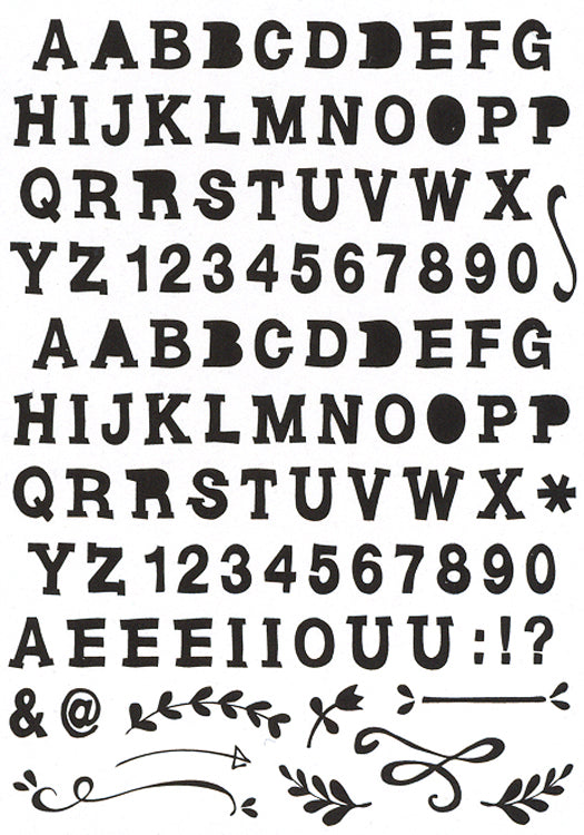 Eline's handlettering - Bold - Stamp Set