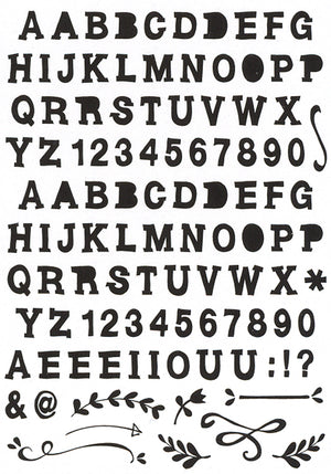 Eline's handlettering - Bold - Stamp Set
