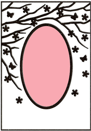 Embossing Folder - Spring in the air (Oval)