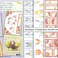 Embroidery &3D Paper Kit-Flowers 4