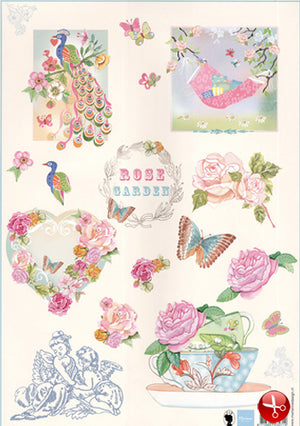 Cutting Print - Rose Garden