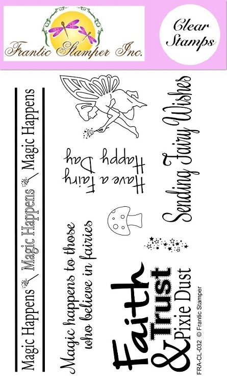 Frantic Stamper Clear Stamp - Set - Fairy Wishes