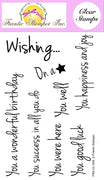 Frantic Stamper Clear Stamp - Set - Wishing